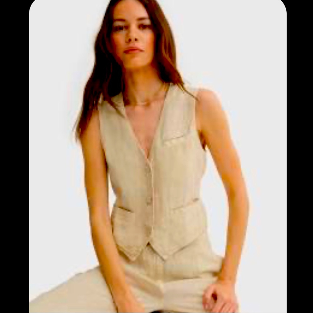 Mate the Label organic Linen vest XS